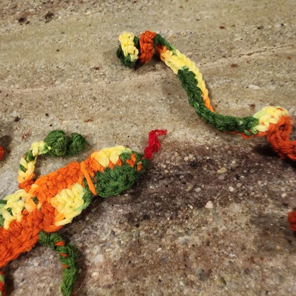 Handmade Gecko Cat toys